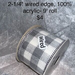 2-1/4" Wired Edge Ribbon